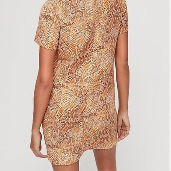 ARITZIA BABATON SNAKE PRINT DRESS EUC - Picture 4 of 12